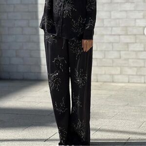 Zara embellished pants